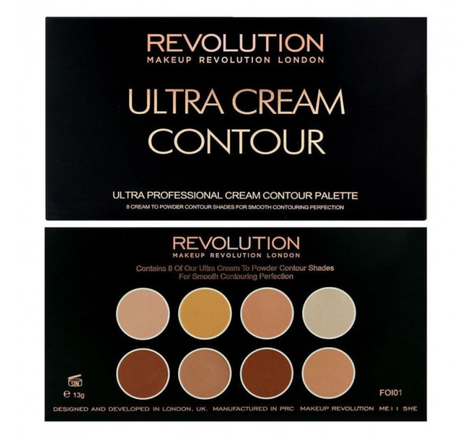 Палетка для контуринга кремовая Makeup Revolution Ultra Cream Contour Palette
